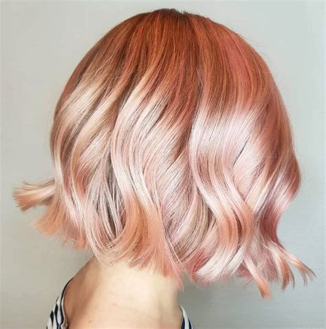 rose gold hair chanel diane|light rose gold hair color.